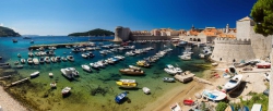 Dubrovnik view over Harbour, Croatia